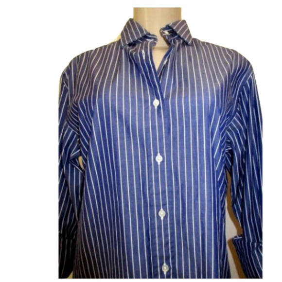 UNITED ARROWS Tokyo Striped Button Front Shirt 38 - Picture 1 of 6